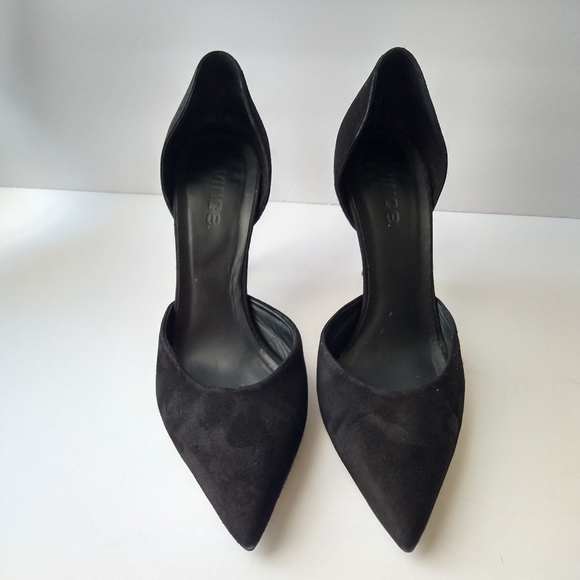 Vince Celeste D'orsay Black Suede Heels - Picture 11 of 16